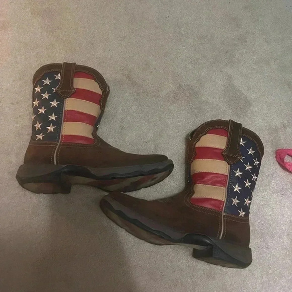 Durango Shoes - Ladies sz 8M Durango patriotic lady rebel red white blue flag boots